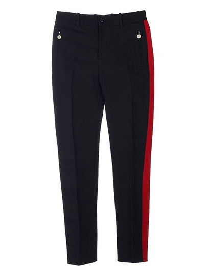 Men's Side Stripe Jogger Track Pants Black - MONCLER - BALAAN 2