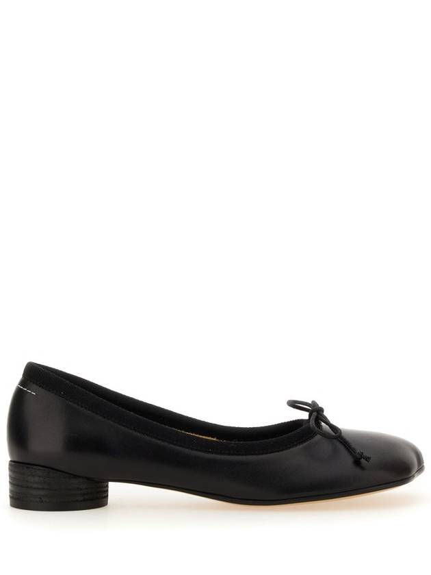 Leather Ballerina Flats Black - MAISON MARGIELA - BALAAN 2