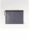 Monogram Eclipse Reverse Pochette Voyage MM Pouch Bag Grey - LOUIS VUITTON - BALAAN 6