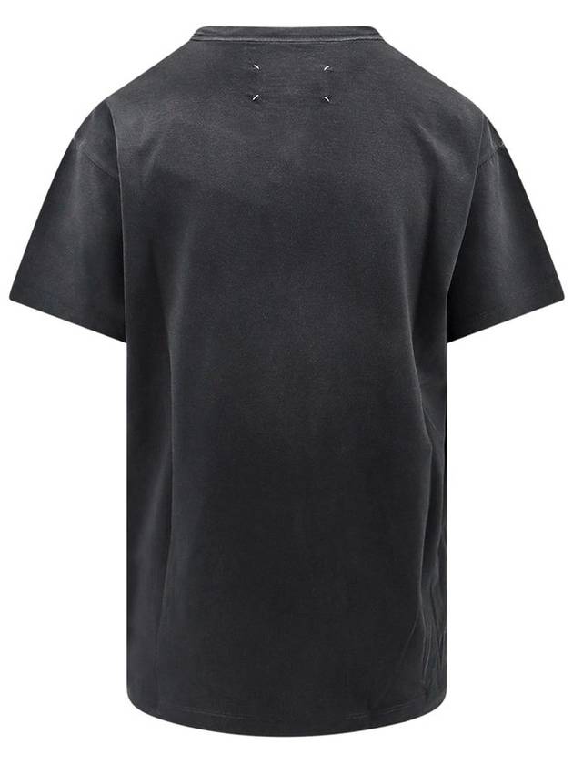 Reverse Logo Short Sleeve T-Shirt Washed Black - MAISON MARGIELA - BALAAN 3