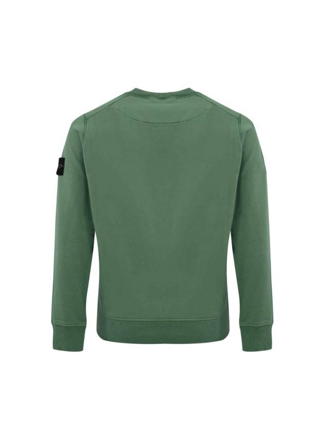 Compass Patch Cotton Sweatshirt Sage Green - STONE ISLAND - BALAAN 3