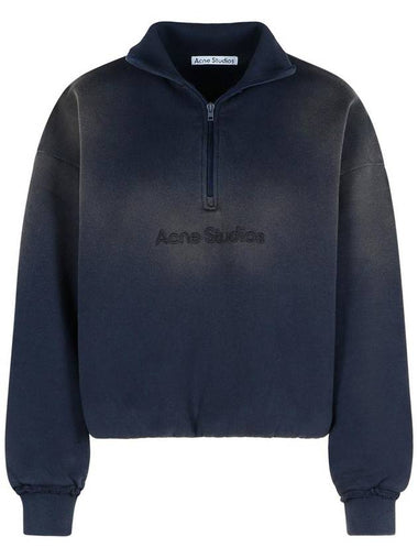 Acne Studios Navy Cotton Sweatshirt - ACNE STUDIOS - BALAAN 1