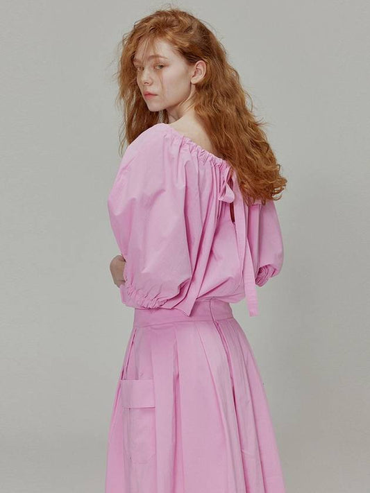 Balloon shirring pleated dress_Pink - OPENING SUNSHINE - BALAAN 2