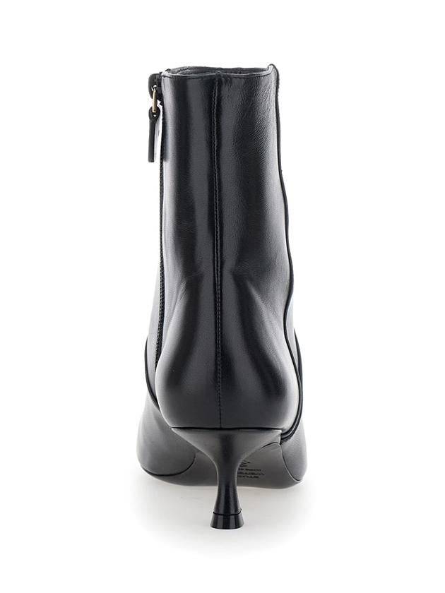 'Naomi' Black Ankle Boots With Kitten Heel In Leather Woman - STUART WEITZMAN - BALAAN 4