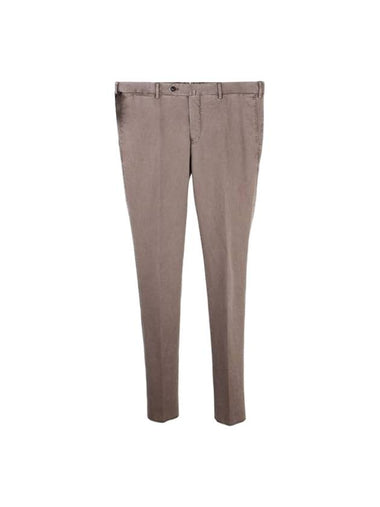 Men's Cotton Straight Pants Brown - PT01 - BALAAN 1