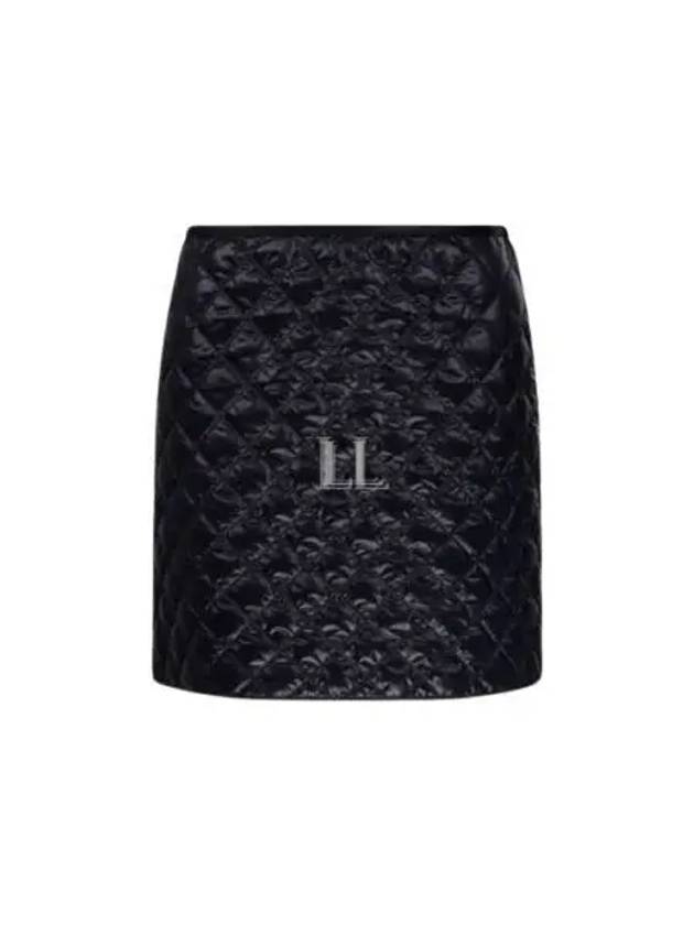 Padded Mini A-Line Skirt Black - MONCLER - BALAAN 2