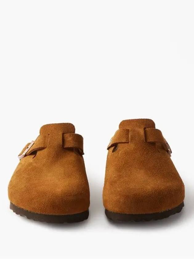 BOSTON Boston metal buckle suede backless slippers - BIRKENSTOCK - BALAAN 5