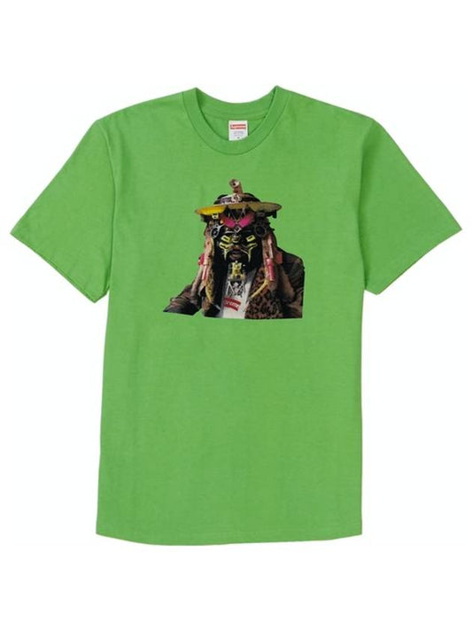 Rammellzee Short Sleeve TShirt Green Neon Rammellzee Tee - SUPREME - BALAAN 1