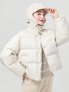 Women s Knit Collar Color Scheme Down Padded Ivory Jacket DO6242JP11 - DOYOUKNOWMC GOLF WEAR - BALAAN 2