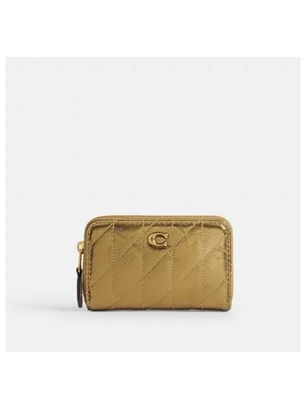 New Year Essential Card Wallet Gold - COACH - BALAAN 1