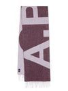 Maro Big Logo Muffler Bordeaux - A.P.C. - BALAAN 1