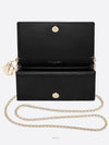 Lady Cannage Lambskin Chain Pouch Bag Black - DIOR - BALAAN 6