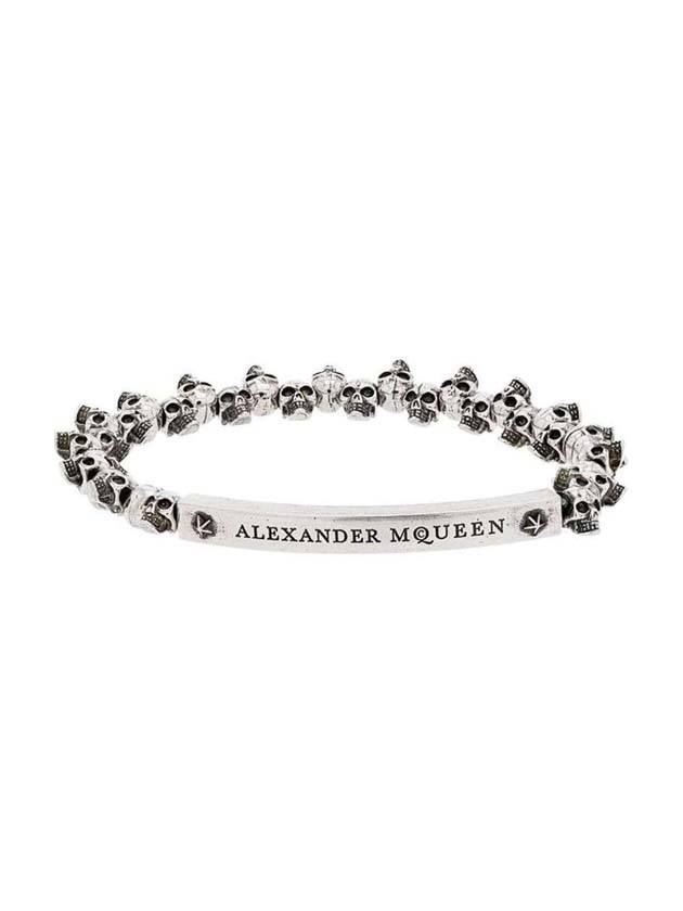 Mini Skull Bracelet Silver - ALEXANDER MCQUEEN - BALAAN 1