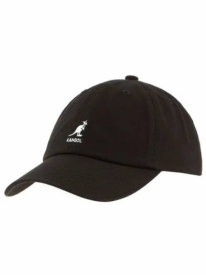 Washed Ball Cap Black - KANGOL - BALAAN 2