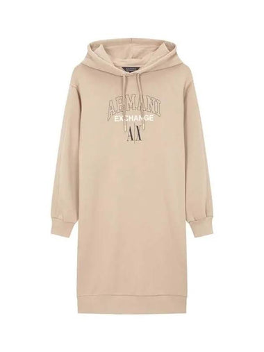 Women s logo point hooded dress beige 271556 - ARMANI EXCHANGE - BALAAN 1