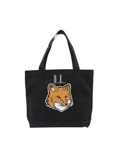 Fox Head Print Tote Bag Black - MAISON KITSUNE - BALAAN 2