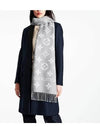 LV Essential Monogram Wool Scarf Light Grey - LOUIS VUITTON - BALAAN 5