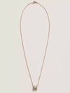 Mini Pop H Pendant Rose Gold & Marron Glace - HERMES - BALAAN 4