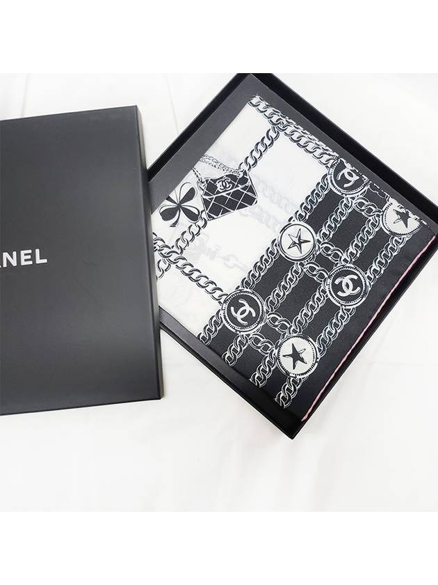 CC Logo Silk Square Scarf AAA363 B17749 NZJ74 - CHANEL - BALAAN 1