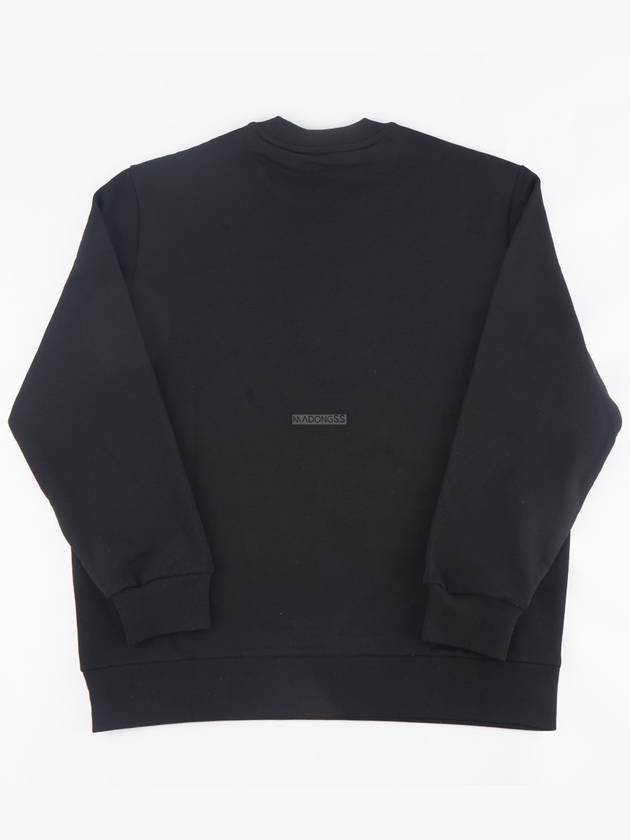 Men's Logo Patch Sweatshirt Black - MONCLER - BALAAN 6