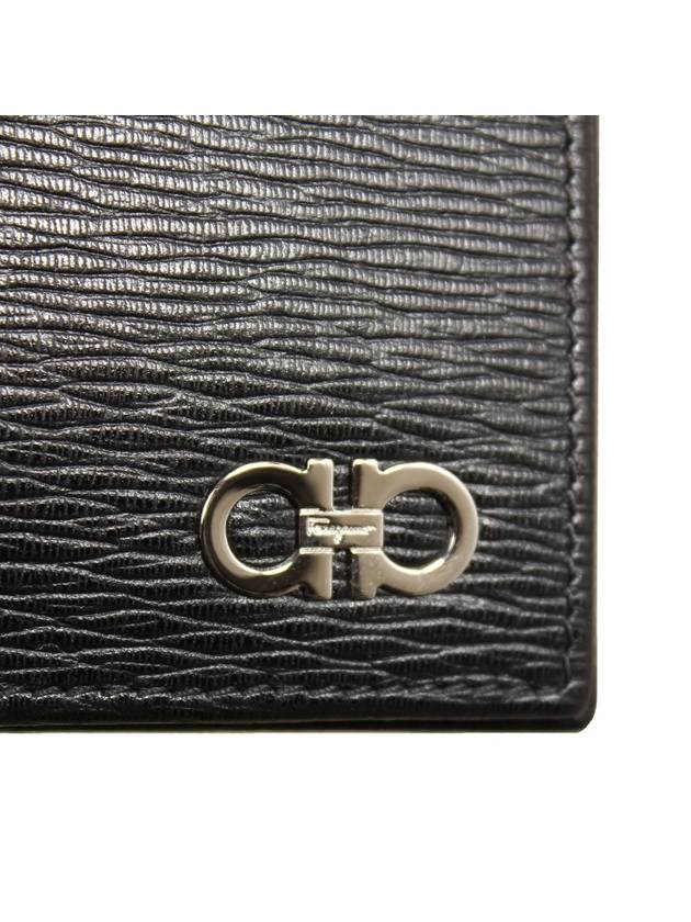 Gancini Half Wallet Black - SALVATORE FERRAGAMO - BALAAN 9