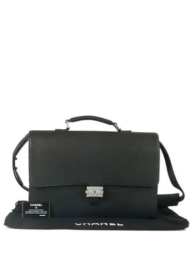 black briefcase bag - CHANEL - BALAAN 1