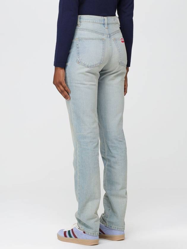 Jeans Kenzo in denim con patch logo - KENZO - BALAAN 3