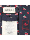 GG Apple silk jacquard tie - GUCCI - BALAAN.