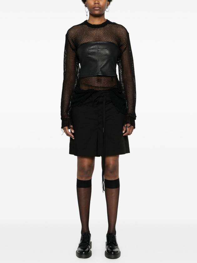 Tana double layer jersey skirt ultralight viscose - ANN DEMEULEMEESTER - BALAAN 2