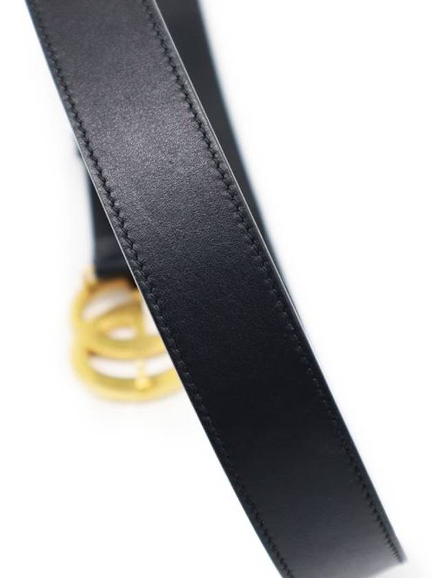 Women s Leather Black Gucci 414516 Gold Plated GG Marmont Thin Belt 80 - GUCCI - BALAAN 8