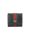 GG Ophidia Leather Half Wallet Black - GUCCI - BALAAN 2