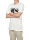 Print Cotton Short Sleeve T-Shirt White - CP COMPANY - BALAAN 6