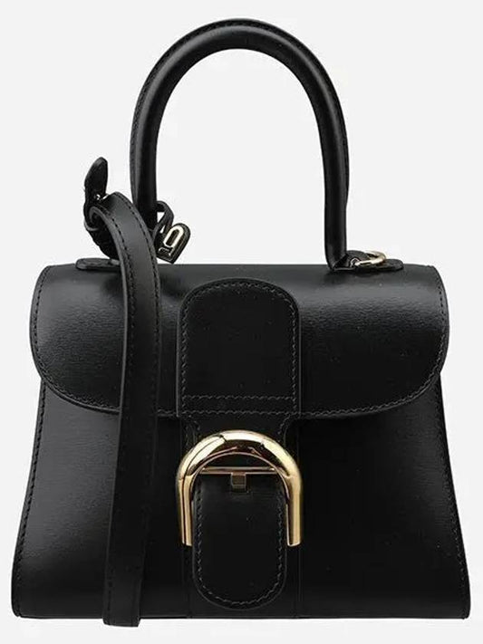 Brillant Mini Box Tote Bag Black - DELVAUX - BALAAN 2