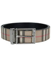 Reversible Vintage Check Leather Belt Archive Beige - BURBERRY - BALAAN 2