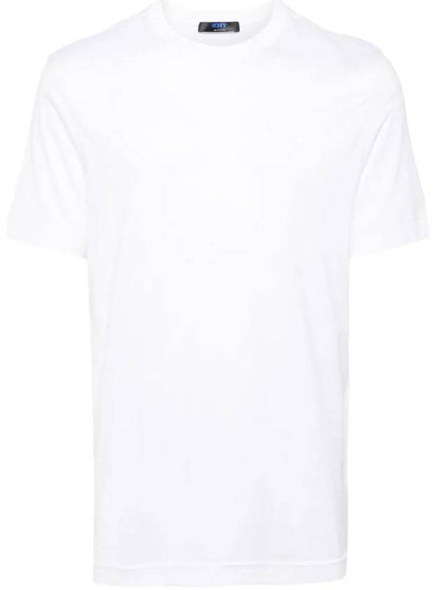 Basic Crew Neck Short Sleeve T-Shirt White - KITON - BALAAN 1