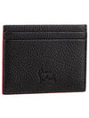 Chios Spike Card Wallet Black - CHRISTIAN LOUBOUTIN - BALAAN 3