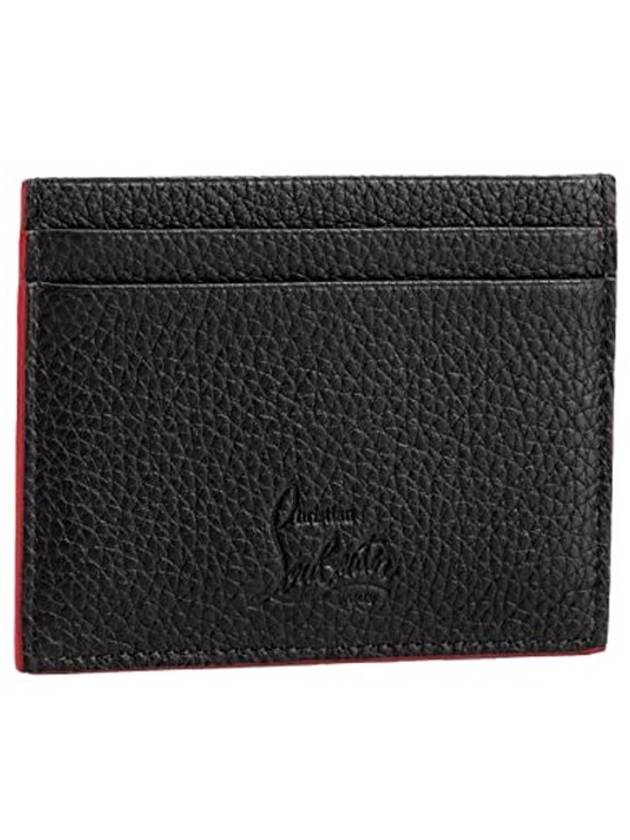 Chios Spike Card Wallet Black - CHRISTIAN LOUBOUTIN - BALAAN 3