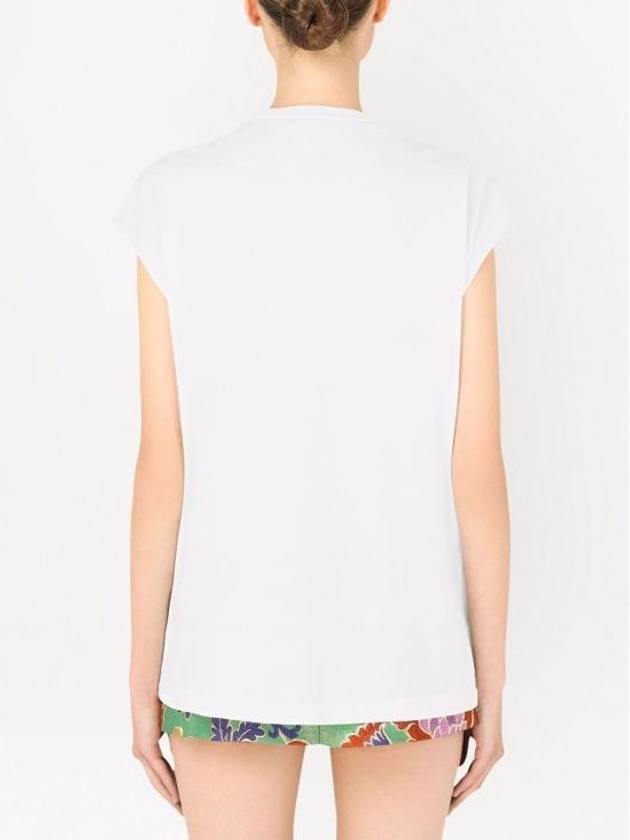 Logo Short Sleeve T-Shirt White - DOLCE&GABBANA - BALAAN 7