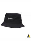 Apex Swoosh Bucket Hat Black - NIKE - BALAAN 2