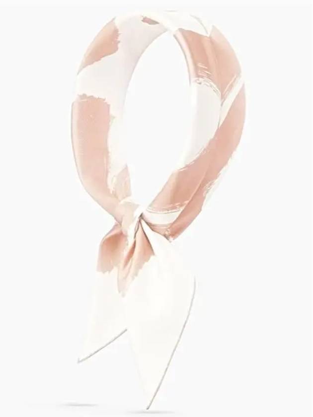 Miss Dior Graffiti 70 Square Silk Twill Scarf Rose White - DIOR - BALAAN 4