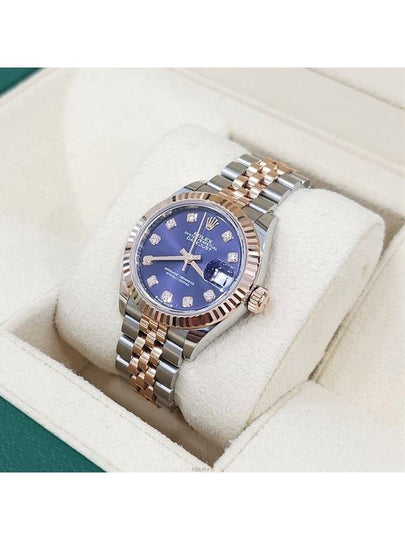 Lux You Datejust Aubergeine Diamond 10P Combi Watch 28mm 279171 - ROLEX - BALAAN 2