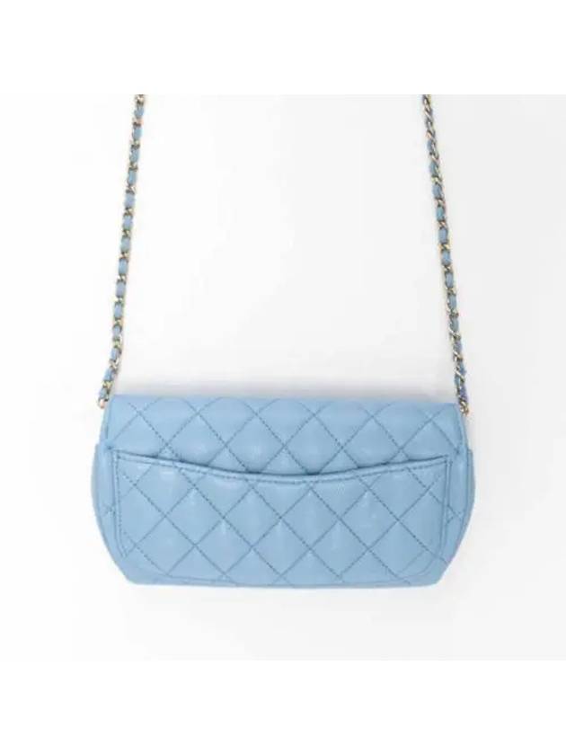 Classic caviar sunglasses case chain mini bag light blue AP2044 - CHANEL - BALAAN 2