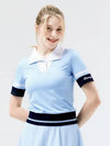 Golf Band Point Collar T-shirt Sky - HENRY STUART - BALAAN 2