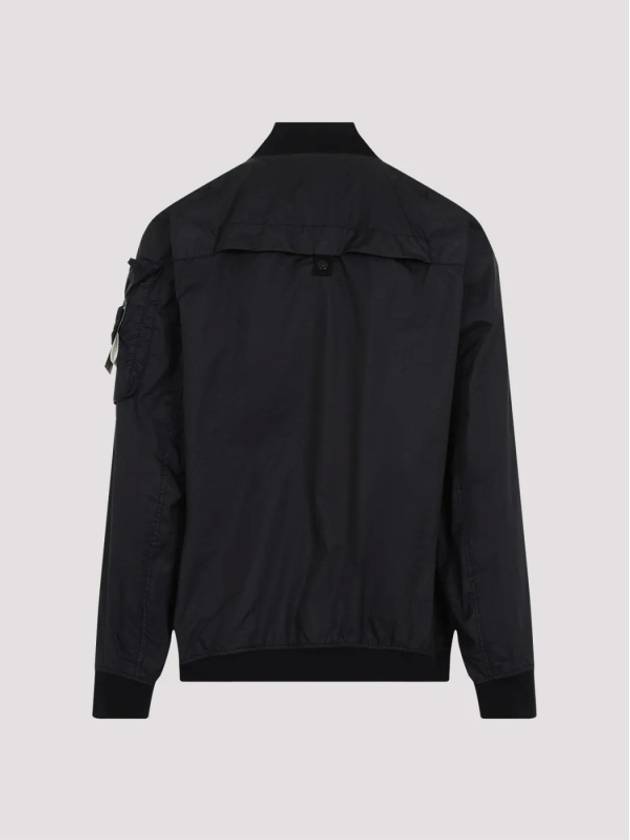 Membrana 3L TC Breathable and Water-Resistant Bomber Jacket Black - STONE ISLAND - BALAAN 3