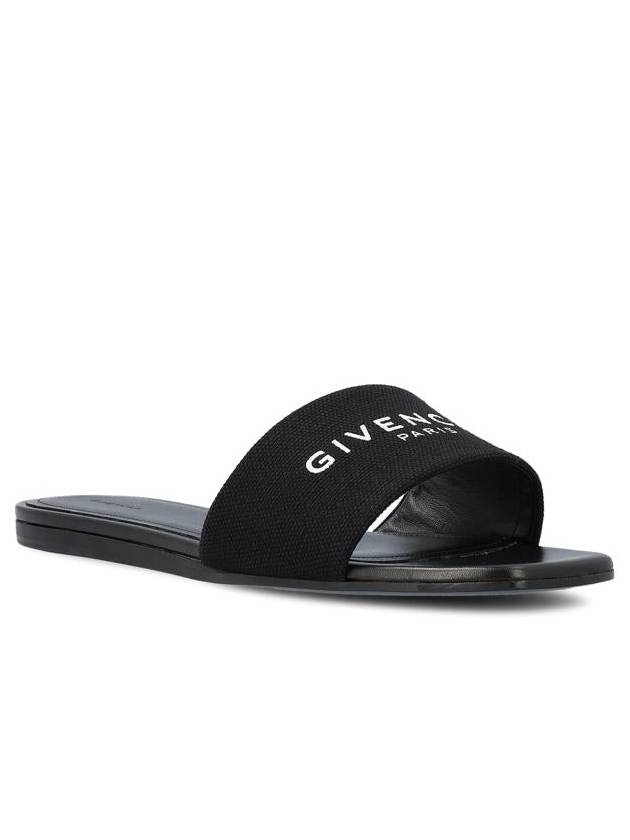 4G Logo Print Slippers Black - GIVENCHY - BALAAN 3