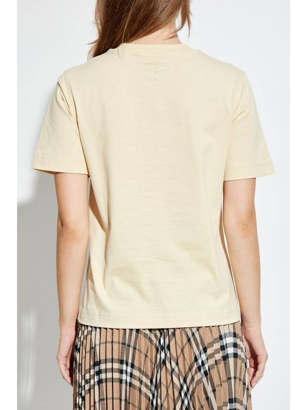 Burberry T-shirt With Logo, Women's, Beige - BURBERRY - BALAAN 4