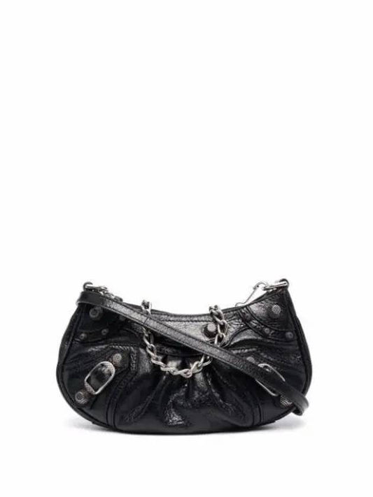 Le Cagole Chain Mini Shoulder Bag Black - BALENCIAGA - BALAAN 2