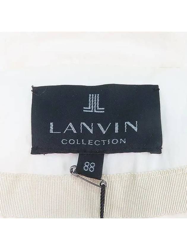 Ivory color goose down women s hooded long padded jumper - LANVIN - BALAAN 4