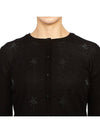 Grolla Ballerina Motif Silk Wool Cardigan Black - MAX MARA - BALAAN 7