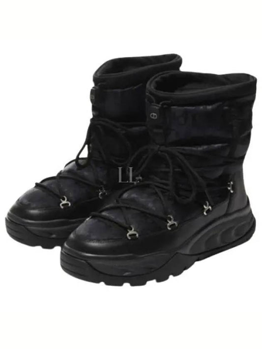 Leather Snow Winter Boots Black - DIOR - BALAAN 2